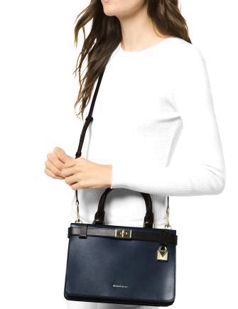 michael kors tatiana small leather satchel